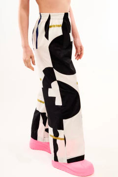 Windbreaker Wide-Leg Pants "Errejota"